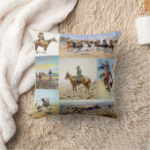 カウボーイの西部の人気がある クッション (ブランケット)