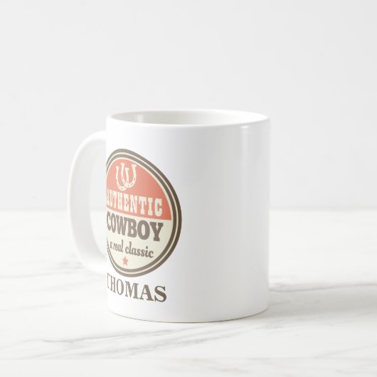 カウボーイの西部の蹄鉄 コーヒーマグカップ (正面左)