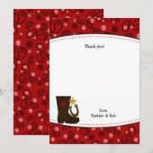 カウボーイの誕生会はメッセージカード感謝していしています ノートカード (正面/裏面)