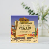 カウボーイの誕生日パーティーだ！ 招待状 (スタンド正面)