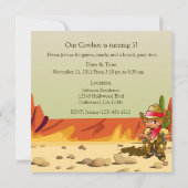 カウボーイの誕生日パーティーだ！ 招待状 (裏面)