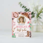 カウボーイの誕生日パーティー1stロデオ ポストカード (スタンド正面)