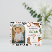 カウボーイの誕生日パーティー1stロデオ ポストカード (スタンド正面)