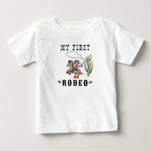 カウボーイの誕生日ロデオパーティー ベビーTシャツ