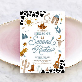 カウボーイの誕生日招待状 ワスタンテーマ 招待状