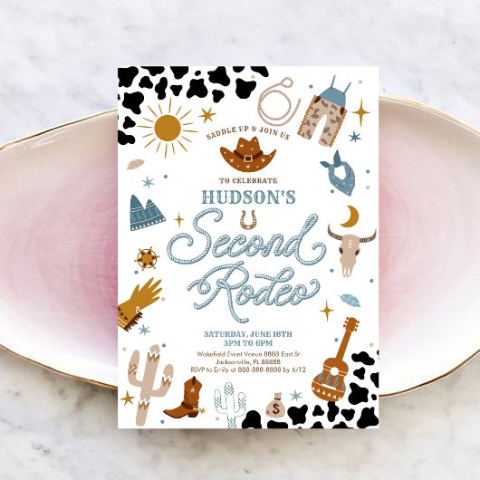 カウボーイの誕生日招待状 ワスタン テーマ 招待状