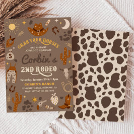 カウボーイの誕生日招待状 | 2回目のロデオ招待状 招待状
