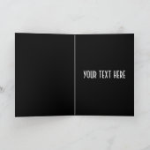 カウボーイの贈り物を自分でレトロで作る シーズンカード (内部)