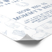 カウボーイの赤ちゃんシャワーどのように大きいママのベリーゲーム ポスター (角)