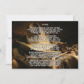 カウボーイの追悼式のお知らせ（ラスティックスタイル） 招待状 (裏面)