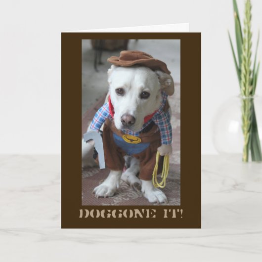 カウボーイの遅いバースデー・カード カード (正面)