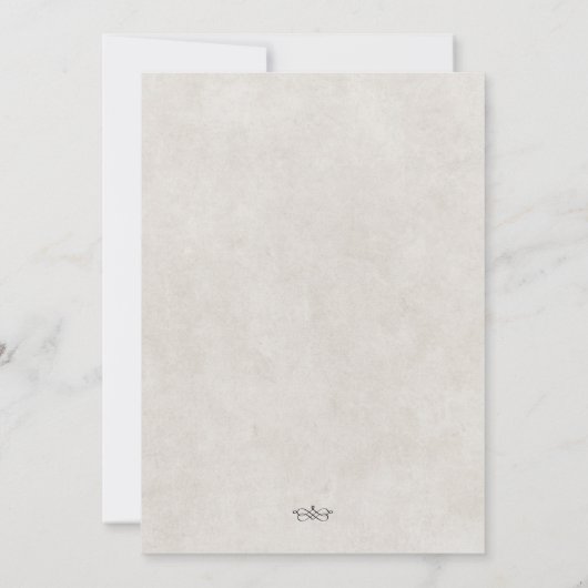 カウボーイの馬の結婚式招待状 招待状 (裏面)