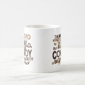 カウボーイの(おもしろいな)ギフト コーヒーマグカップ (中央)