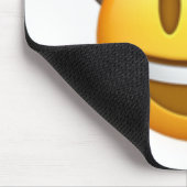 カウボーイのemojiの顔 マウスパッド (コーナー)