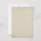 カウボーイは国素朴な結婚RSVPに蹄鉄を打ちます 出欠カード (裏面)