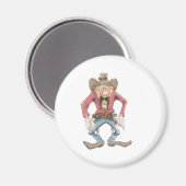 カウボーイは描画の準備ができている マグネット (正面/裏面)