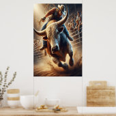 カウボーイは馬に乗る ポスター (キッチン)