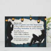 カウボーイはIIカスタムで陽気な結婚式招待状に手入れをします 招待状 (スタンド正面)