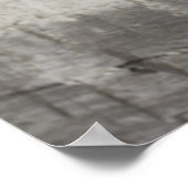 カウボーイぶら下がったハットのログキャビンの壁 ポスター (角)