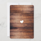 カウボーイまたはサザンベル 性別発表 ベビーシャワー 招待状 (裏面)