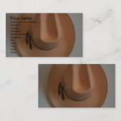 カウボーイまたは女性のカーボーイの帽子 名刺 (正面/裏面)