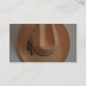 カウボーイまたは女性のカーボーイの帽子 名刺 (裏面)