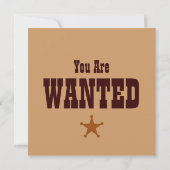 カウボーイまたは女性のカーボーイの誕生日のパーティの招待状 招待状 (裏面)