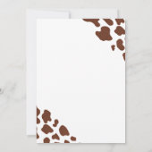 カウボーイまたは女性のカーボーイウェスタン・ジェンダー・リビール 招待状 (裏面)