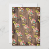 カウボーイまたは女性のカーボーイ赤ちゃんシャワー性別Reveal Invita 招待状 (裏面)