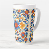 カウボーイをテーマにしたトラケパケの職人用マグカップ カフェラテマグ (右アングル)