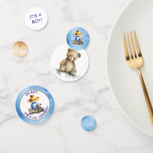 カウボーイをテーマにした赤ちゃんシャワー コンフェッティ (グループ)