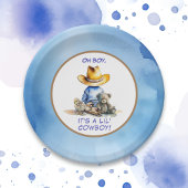 カウボーイをテーマにした赤ちゃんシャワー ペーパープレート