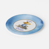 カウボーイをテーマにした赤ちゃんシャワー ペーパープレート (アングル)