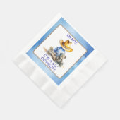 カウボーイをテーマにした赤ちゃんシャワー 縁ありランチョンナプキン (角)