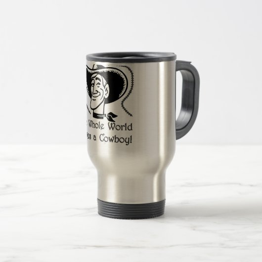 カウボーイを愛して下さい トラベルマグ (正面右)