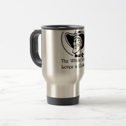 カウボーイを愛して下さい トラベルマグ (正面左)