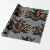 カウボーイアウトローラッピング紙 ラッピングペーパー (アンロールド)