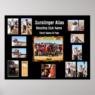 カウボーイアクション射撃、 発砲イベントカスタムポスター ポスター