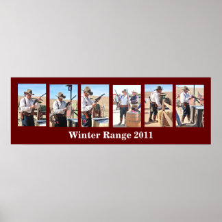 カウボーイアクション射撃、 発砲コンペティションポスターテンプレート ポスター