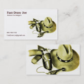 カウボーイアクション射撃、 発砲高速描画名刺 名刺 (正面/裏面)