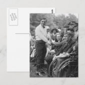 カウボーイアットザホワイトハウス、1925年 ポストカード (正面/裏面)