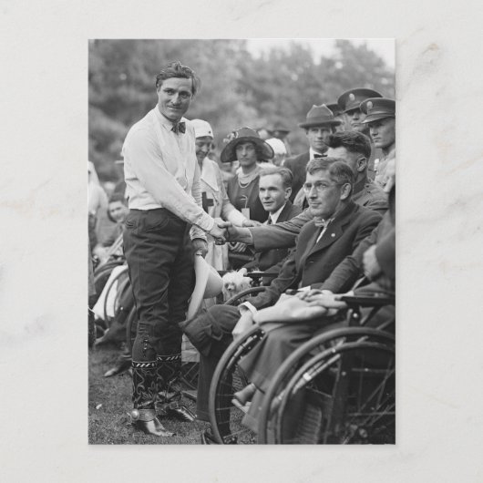 カウボーイアットザホワイトハウス、1925年 ポストカード (正面)