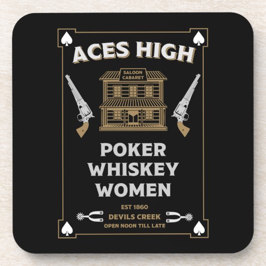 カウボーイアメリカンフロンティアサロン コースター (正面)