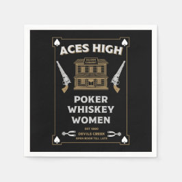 カウボーイアメリカンフロンティアサロン スタンダードカクテルナプキン