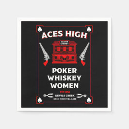 カウボーイアメリカンフロンティアサロン スタンダードカクテルナプキン