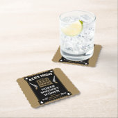 カウボーイアメリカンフロンティアサロン ペーパーコースター (インサイチュ)