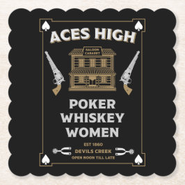 カウボーイアメリカンフロンティアサロン ペーパーコースター