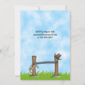 カウボーイアンドホース誕生日招待状 招待状 (裏面)