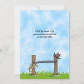 カウボーイアンドホース誕生日招待状 招待状 (裏面)