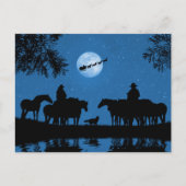 カウボーイアンド女性のカーボーイカントリーウェスタンホリデイ ポストカード (正面)